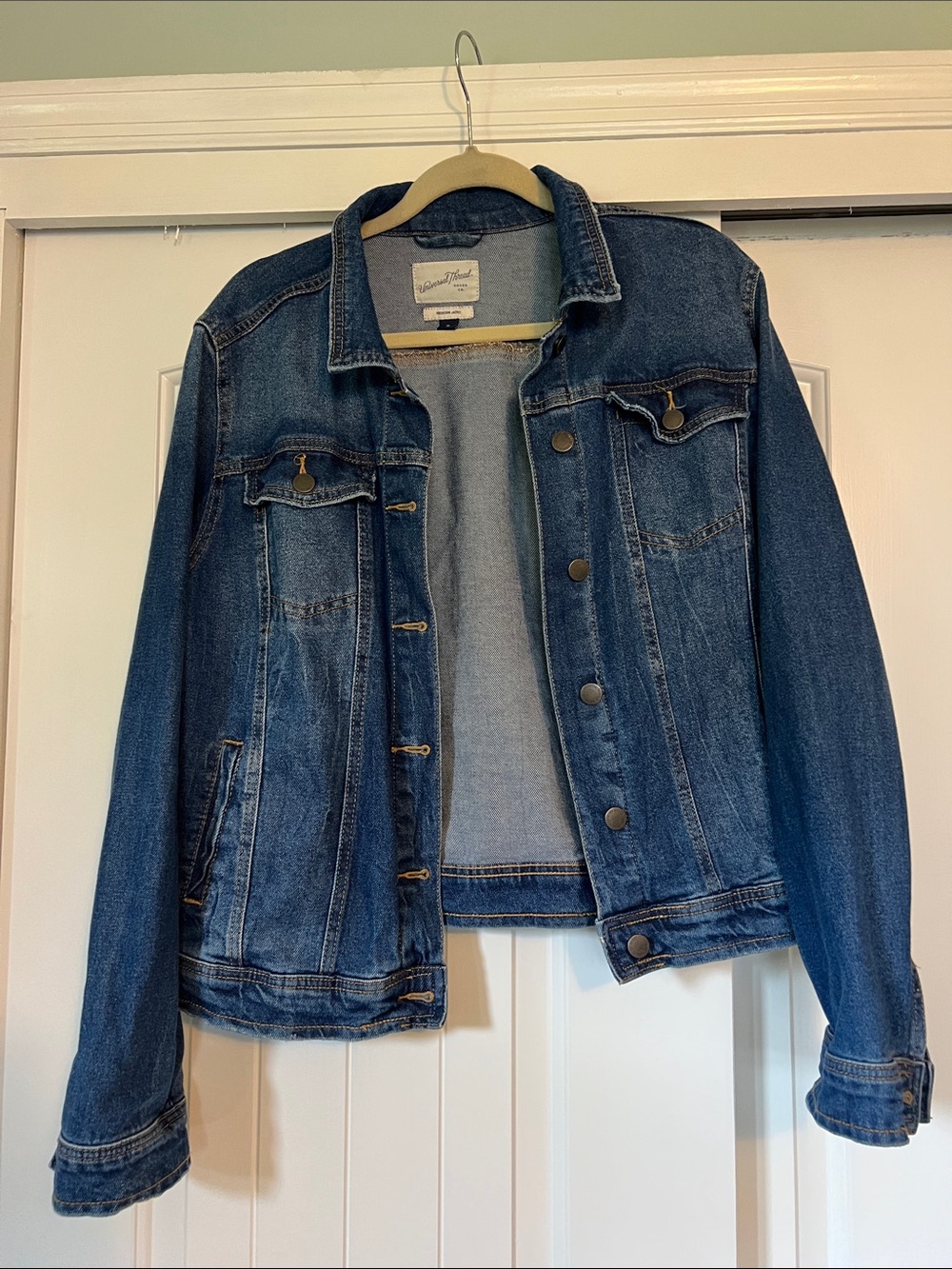 Women's Dark Blue Denim Jean Jacket - Universal Thread - XL